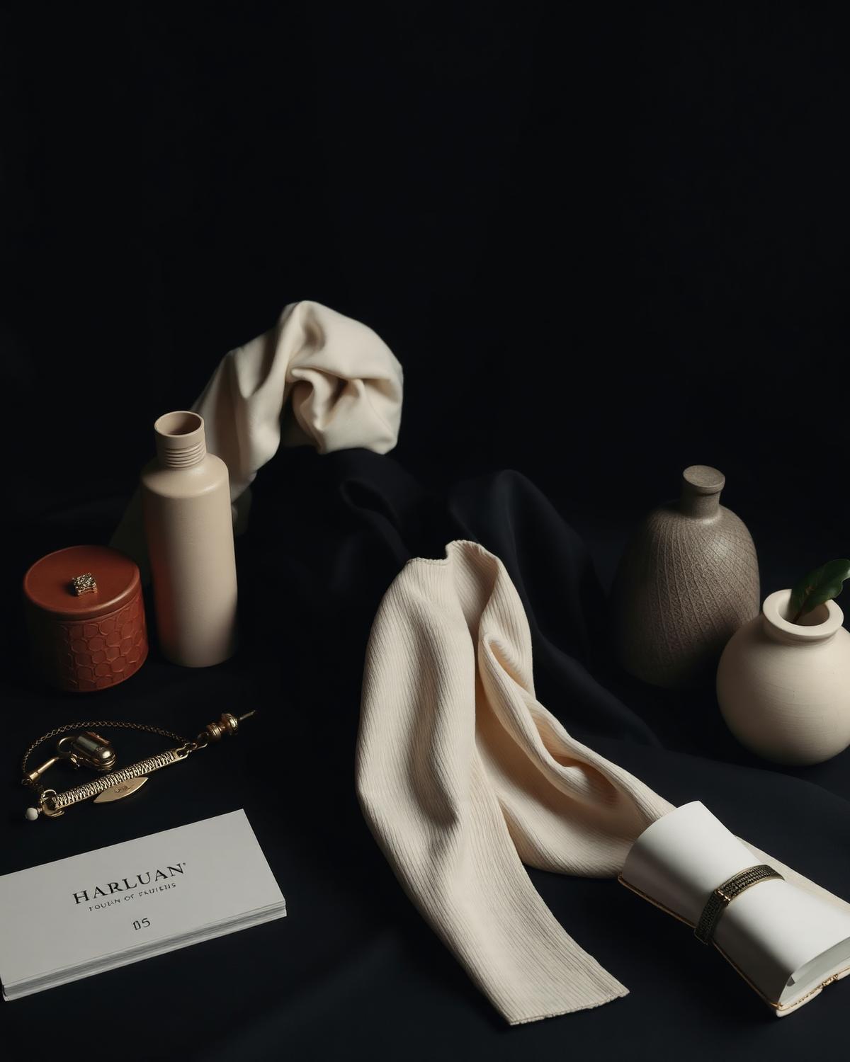 Editorial still life of curated objects